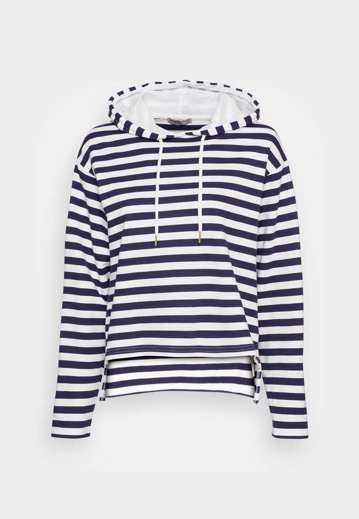 Sweat à Capuche Anna Field STRIPED LOOSE FIT Bleu Foncé Femme | CWA-1680751